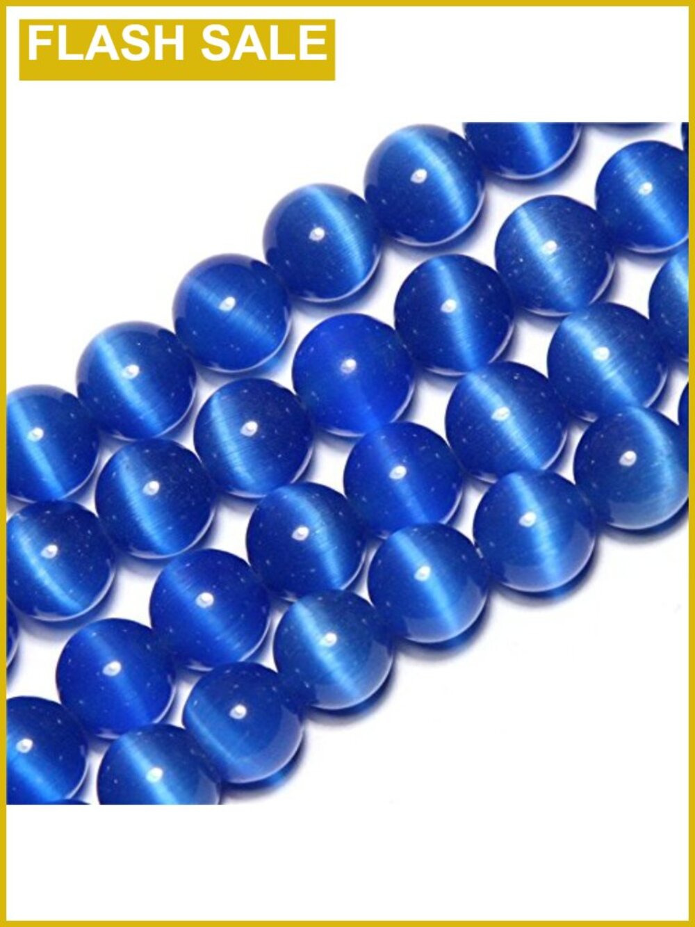 6mm Cat Eye Beads Round Glass Loose Beads for Jewelry Making 15" Strand